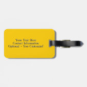 レトロの搭乗員のパーソナライズな荷物のラベル#3 ラゲッジタグ (裏面横)