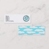 レトロの搭乗員のプロフィールカード スキニー名刺 (正面/裏面)