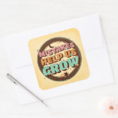 レトロの救済過誤りが増える スクエアシール (封筒)