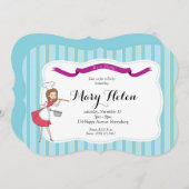 レトロの料理のディナー・パーティのパーソナライズな招待状 招待状 (正面/裏面)