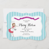 レトロの料理のディナー・パーティのパーソナライズな招待状 招待状 (正面)