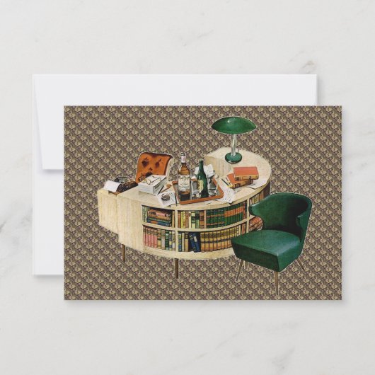 レトロの新しいホームと住所の変更 案内状 (正面)