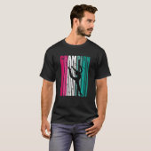 レトロの新体操芸術的茶チャンピオン Tシャツ (正面フル)