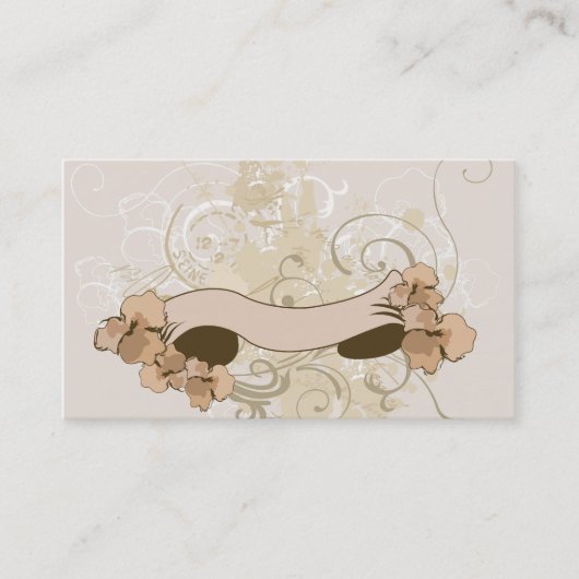 レトロの旗の名刺 名刺 (正面)