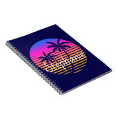 レトロの日パーソナライズされた没 ノートブック (右側)