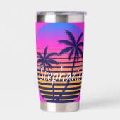 レトロの日パーソナライズされた没 保温保冷タンブラー (左面)