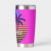 レトロの日パーソナライズされた没 保温保冷タンブラー (背面)