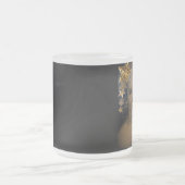 「レトロの星」の曇らされたガラスのマグ フロストグラスマグカップ (中央)