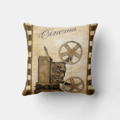 レトロの映写機の装飾用クッション クッション (裏面)