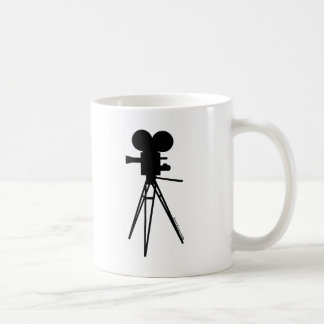 レトロの映画用カメラのシルエット コーヒーマグカップ