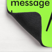 レトロの映画用カメラのシルエット マウスパッド (コーナー)