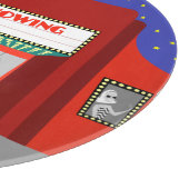 レトロの映画館のまな板 カッティングボード (角)