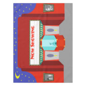 レトロの映画館のテーブルクロス テーブルクロス (正面)