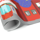 レトロの映画館の包装紙 ラッピングペーパー (ロールコーナー)