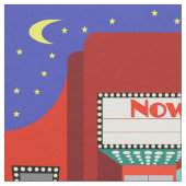 レトロの映画館の生地 ファブリック (クローズアップ)