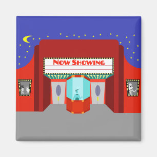レトロの映画館の磁石 マグネット