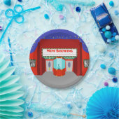 レトロの映画館の紙皿 ペーパープレート (パーティー)