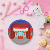 レトロの映画館の紙皿 ペーパープレート (パーティー)