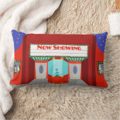 レトロの映画館のLumbarの枕 ランバークッション (ブランケット)