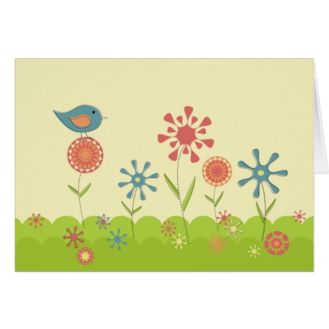 レトロの春の庭 (正面横)