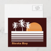 レトロの昼寝の鍵の郵便はがき ポストカード (正面/裏面)