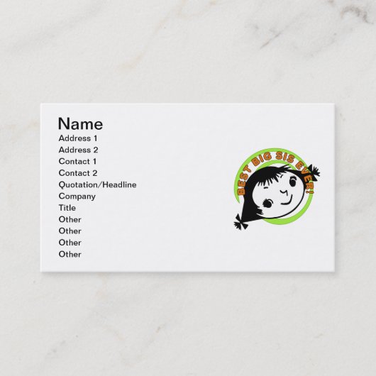 レトロの最も最高のな姉 名刺 (正面)