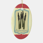 レトロの朝食用食品のアスパラガスのクリスマスのオーナメント セラミックオーナメント (右)