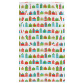 レトロの木お洒落とギフトクリスマスメリークリスマス スモールペーパーバッグ (裏面)