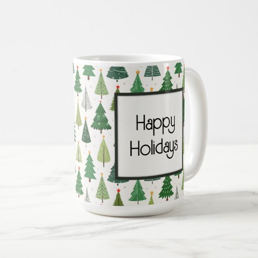 レトロの木 コーヒーマグカップ (正面右)