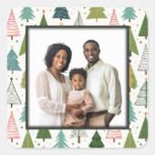 レトロの木 スクエアシール (正面)