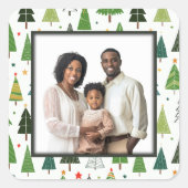 レトロの木 スクエアシール (正面)