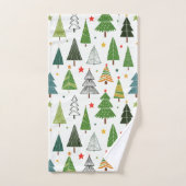 レトロの木 バスタオルセット (ハンドタオル)