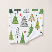 レトロの木 バスタオルセット (ウォッシュタオル)