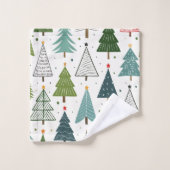 レトロの木 バスタオルセット (ウォッシュタオル)