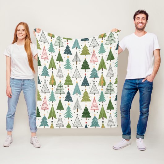 レトロの木 フリースブランケット (インサイチュ)