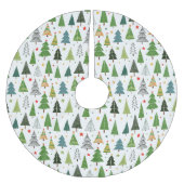 レトロの木 ブラッシュドポリエステルツリースカート (正面)