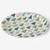 レトロの木 ペーパープレート (アングル)