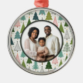 レトロの木 メタルオーナメント (正面)