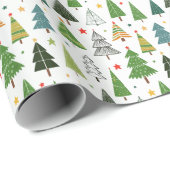 レトロの木 ラッピングペーパー (ロールコーナー)