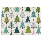 レトロの木 ラージペーパーバッグ (正面)