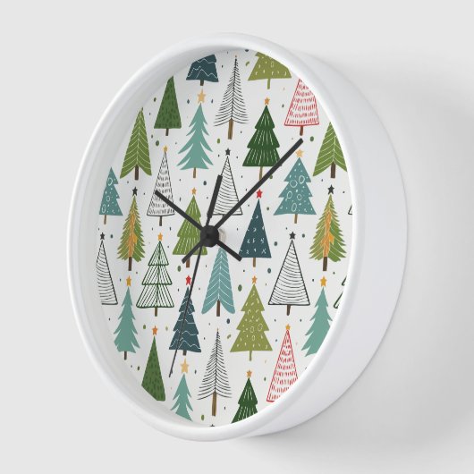 レトロの木 壁時計 (傾斜)