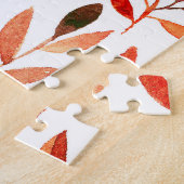 レトロの木、水の色のシームレスなパターン。 ジグソーパズル (側面)