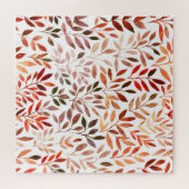 レトロの木、水の色のシームレスなパターン。 ジグソーパズル (横)