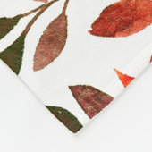 レトロの木、水の色のシームレスなパターン。 フリースブランケット (角)