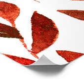 レトロの木、水の色のシームレスなパターン。 ポスター (角)