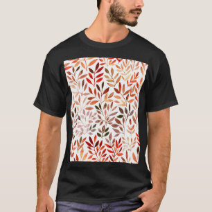 レトロの木、水の色のシームレスなパターン。 Tシャツ