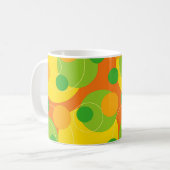 レトロの柑橘類はファンキーなGroovtのギフトのマグに点を打ちます コーヒーマグカップ (正面左)