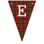 レトロの格子縞のメリークリスマス バンティングフラッグ (第2の旗)