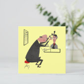 レトロの検眼医の卒業パーティーか招待状 招待状 (スタンド正面)