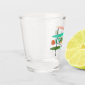 レトロの楕円と線分 ショットグラス (左)